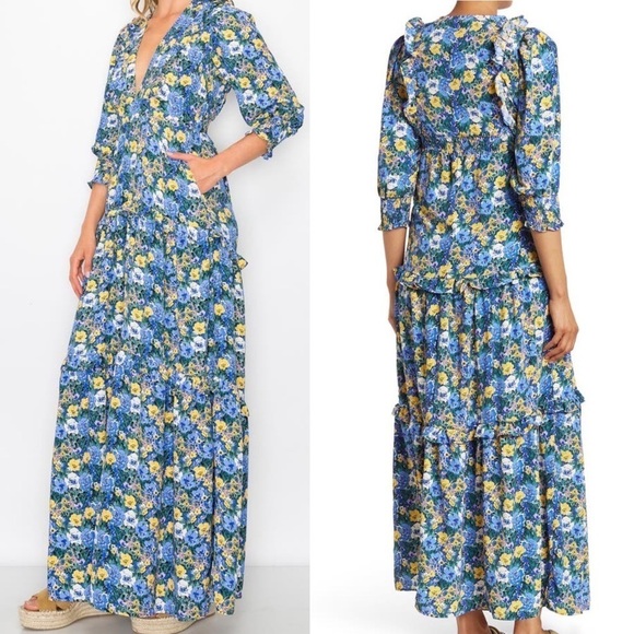 NWOT Code X Mode Floral Dress - Picture 2 of 13